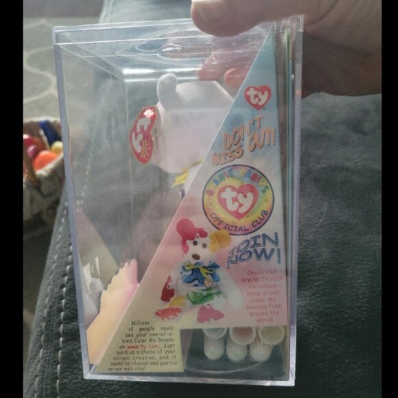 2002 Color Me Bear Ty Beanie Baby Plush Collectible - Picture 2 of 6